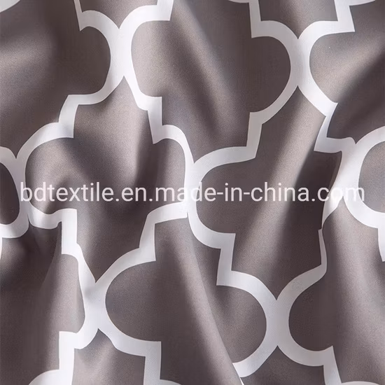 Простая полиэфирная ткань для штор в современной гостиной с принтом